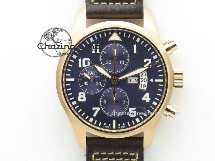 MIROTIME 0202 Supportive Big Pilot IW501008 “Boutique London” SS ZF Best Edition Blue Dial on Blue Leather Strap A 7106